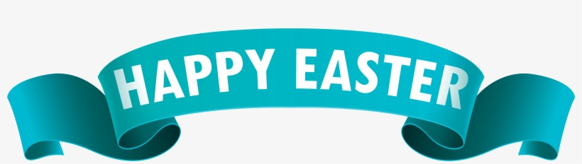 Happy Easter Banner Png Download - Happy Easter Blue Png, transparent png