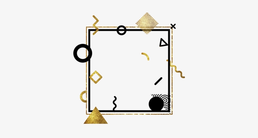 Abstract Overlay Border Frame, transparent png