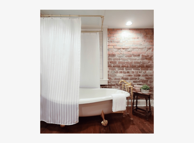 Shower Curtain Liner In Luxury Ned & Breakfast Bathroom - Window Blind, transparent png
