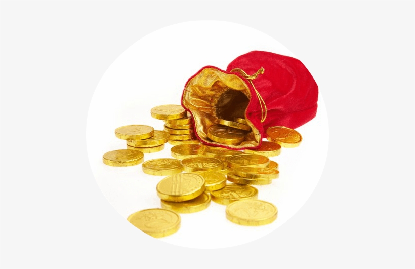 Money Channel Clearing - Gold Coins And A Selfish Man, transparent png