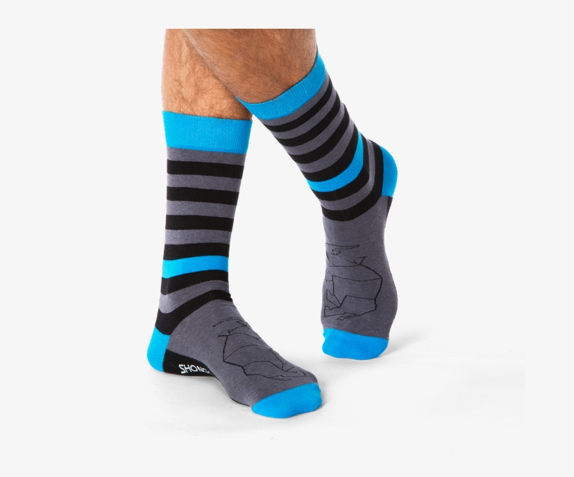 Rhino Fat Stripes Socks - Hockey Sock, transparent png