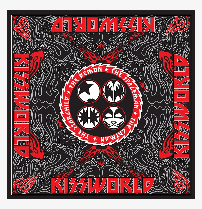 Kiss Kissworld 2017 Bandana, transparent png
