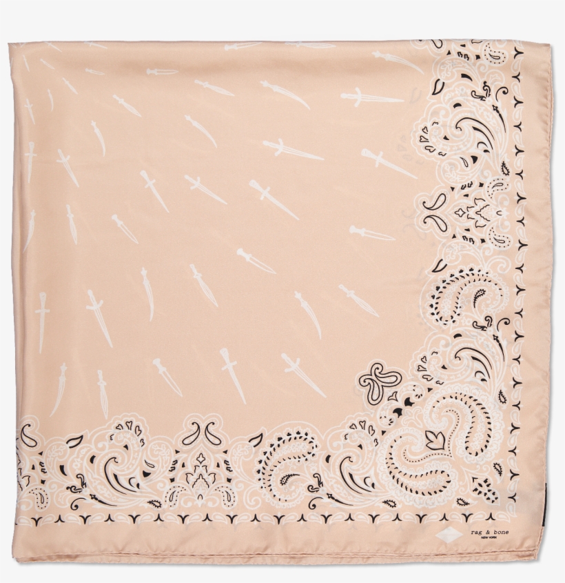 Bandana Dagger Scarf Dusty Rose - Paper, transparent png