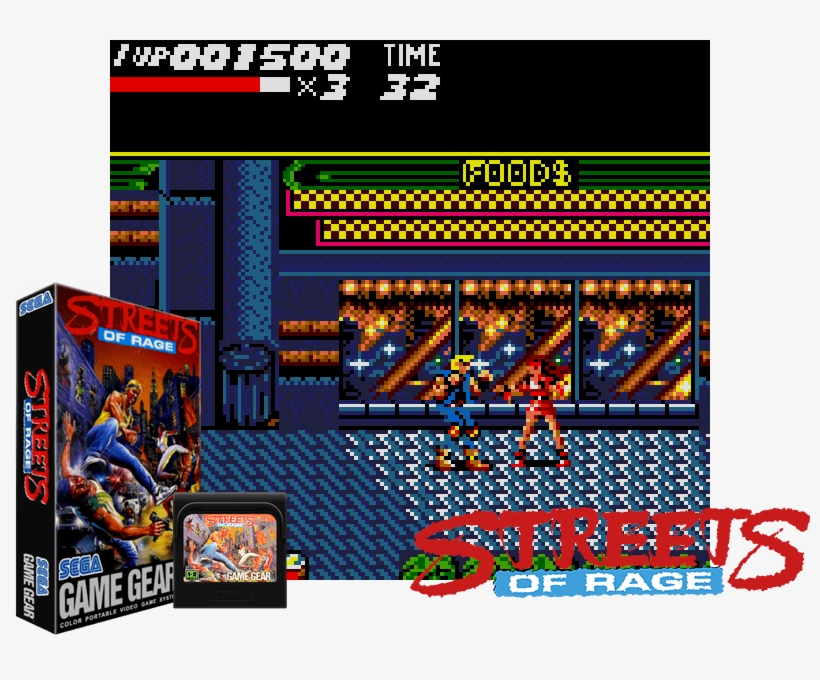 Streets Of Rage Game Gear - Streets Of Rage 2, transparent png