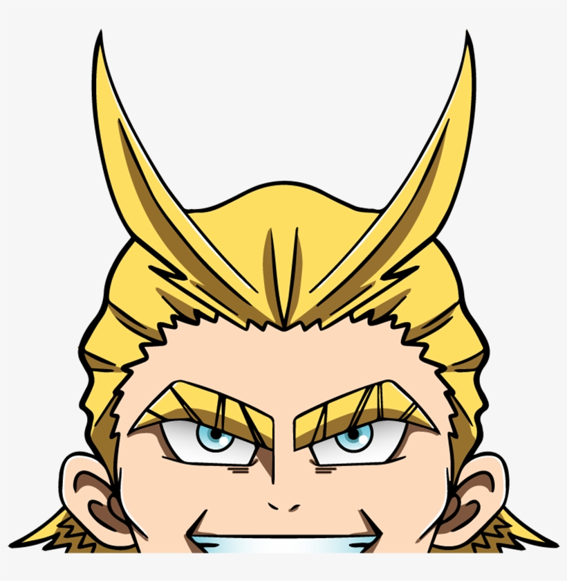 Image Of Prime All Might Peeker - Cartoon, transparent png