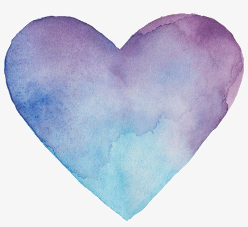 Heart Love Colorfull Blue Lila Vileta Tumblr Corazon - Heart, transparent png