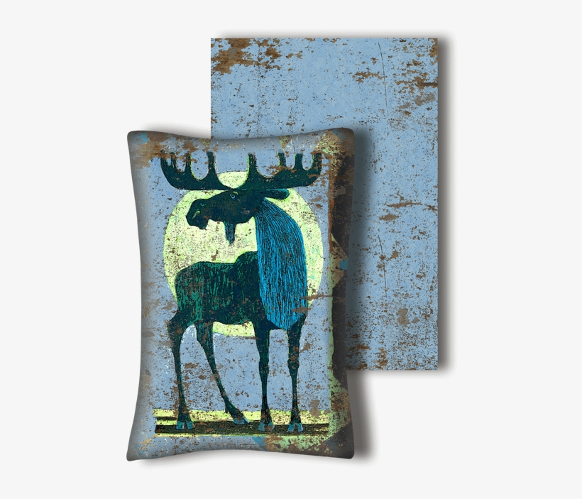 King Of The Mountain Bull Moose - King Of The Mountain Corrugated Metal Framed Art, transparent png