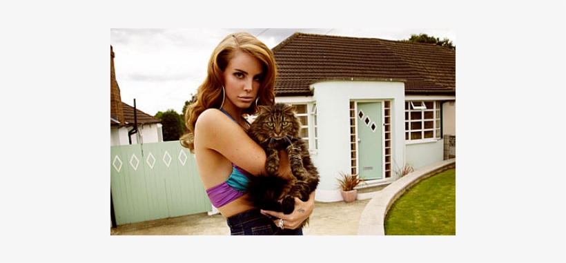 Lana Del Rey - Lana Del Rey With Cat, transparent png