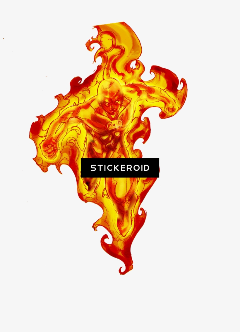 Human Torch - Human Torch Comic Png, transparent png