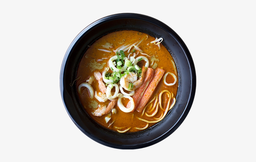 Seafood Curry Laksa Served With Mixed Seafood And Noodles - Thukpa, transparent png