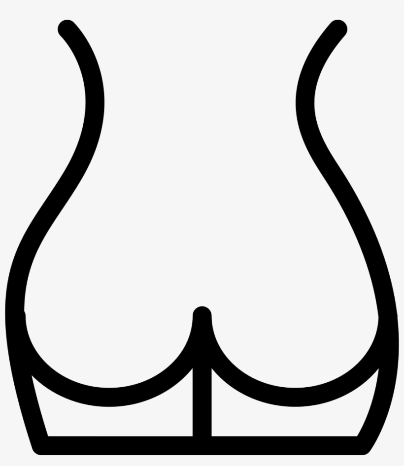 Png File Svg - Outline Of A Butt, transparent png