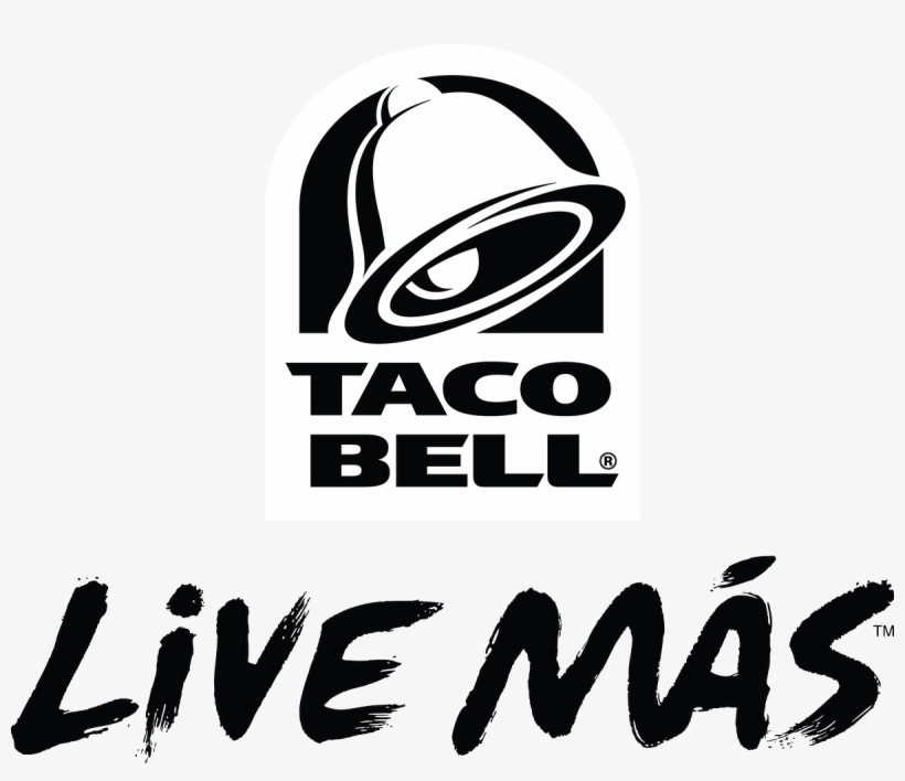 Taco Bell Logo Black And White, transparent png