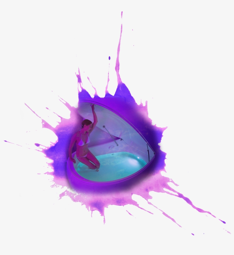 Blue Watercolor Splatter 1, transparent png