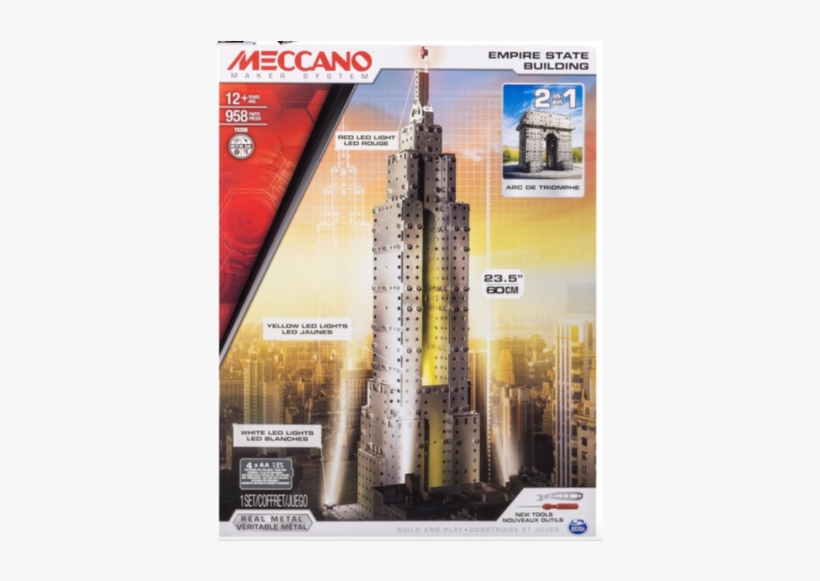 Meccano Empire State Building, transparent png
