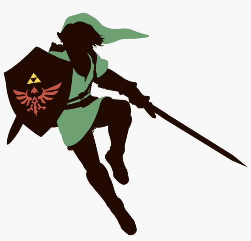 Link - Zelda Link Silhouette, transparent png