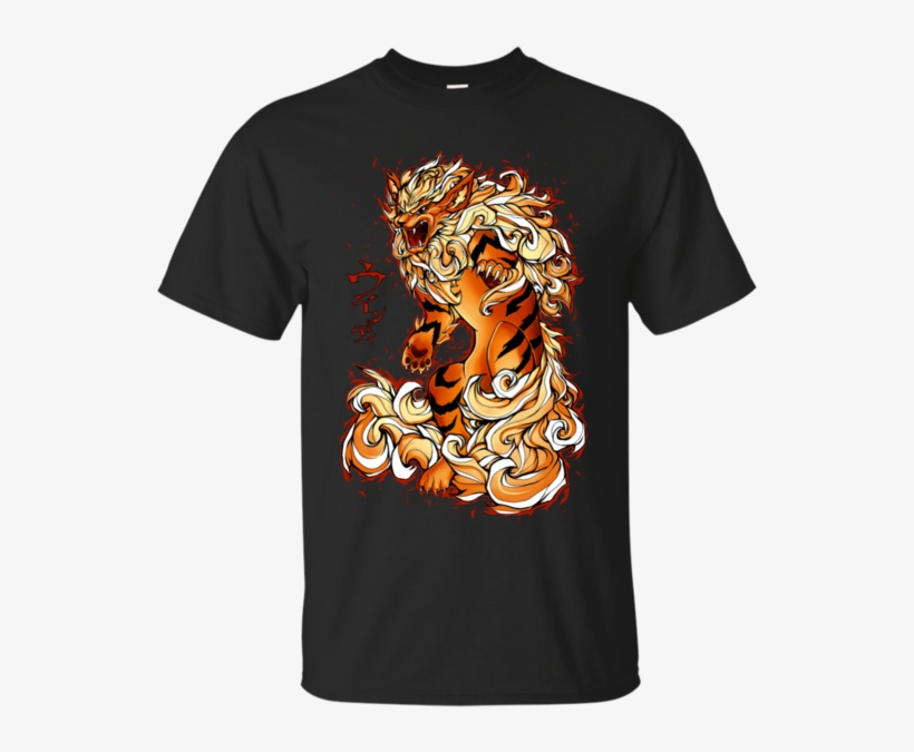 No 059 Arcanine Arcanine T Shirt & Hoodie - Shirt, transparent png