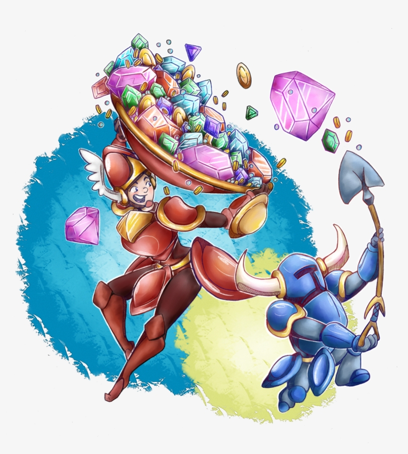 The First Major Fanart Piece I Drew Of Shovel Knight - Illustration, transparent png