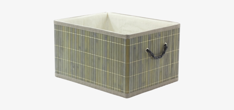 Gray Bamboo Crate - Banjo Gray 10.25" X 14" Bamboo Crate, transparent png