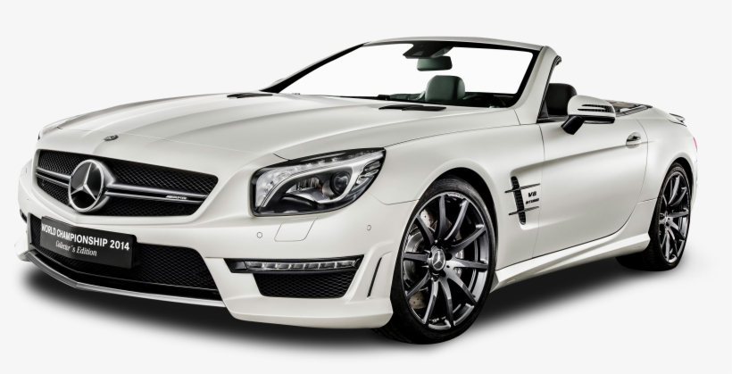 White Mercedes Amg Sl63 Car Png Image - Luxury Car White Sport, transparent png