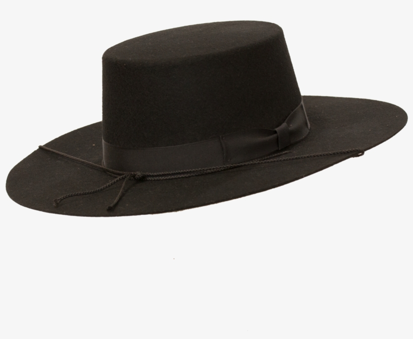 Bolero Wide Brim Flat Crown Hat By Capas - Flat Brim Flat Crown Hat, transparent png