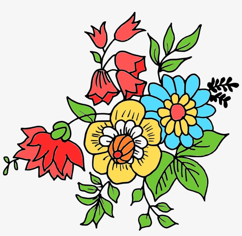 File Format Png File Size 369 33 Kb Free Flower Drawing - Flowers Drawings Png, transparent png