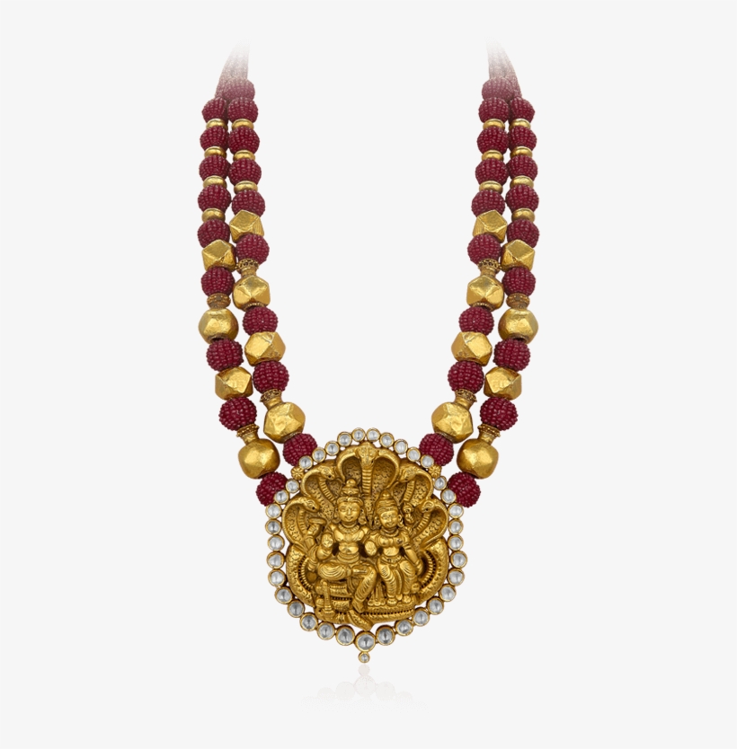 Vishnu & Laxmi Pendant - Laxmi Vishnu Gold Pendant, transparent png