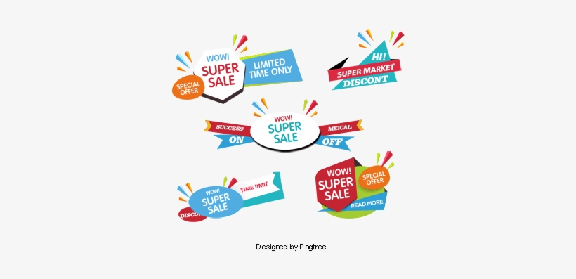 Creative Promotional Discount Banners, Poster Template, - وکتور بنر فروش فوق العاده, transparent png