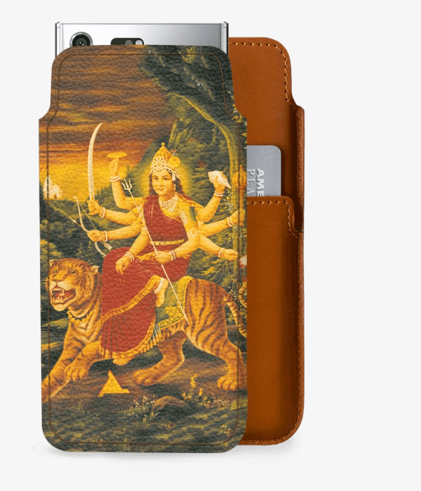 Dailyobjects Indian Mythology Lakshmi Tiger Real Leather - Durga Saptashati, transparent png