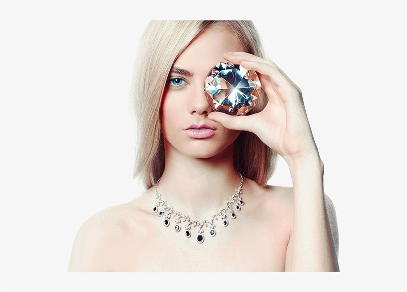 D - Beautiful Lady With Diamond, transparent png