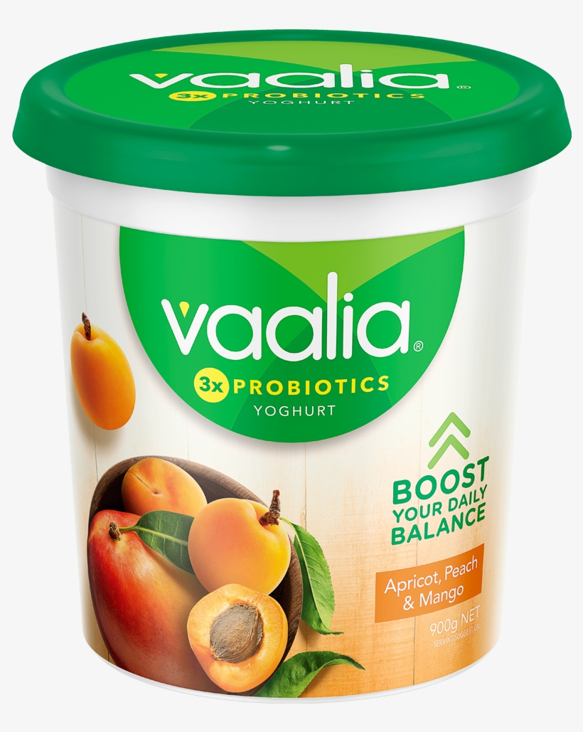 Vaalia Low Fat Apricot, Peach & Mango 900g - Vaalia Passionfruit Low Fat Yogurt, transparent png