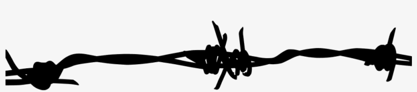 Banner Library Library Barbed Wire Clipart Barbered - Chain Link Fence Silhouette, transparent png