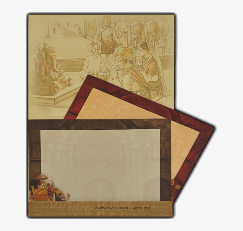 Hindu Wedding Invitation Cards Symbols Png ~ Yaseen - Wedding Invitation, transparent png
