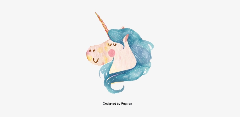 Water Color Illusion Unicorn, Vector Png, Sweet Dreams, - Beautiful Unicorn Pillow Case, transparent png