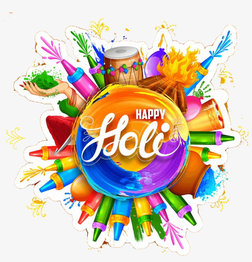 Happy Holi Pics - Traditional Holi, transparent png
