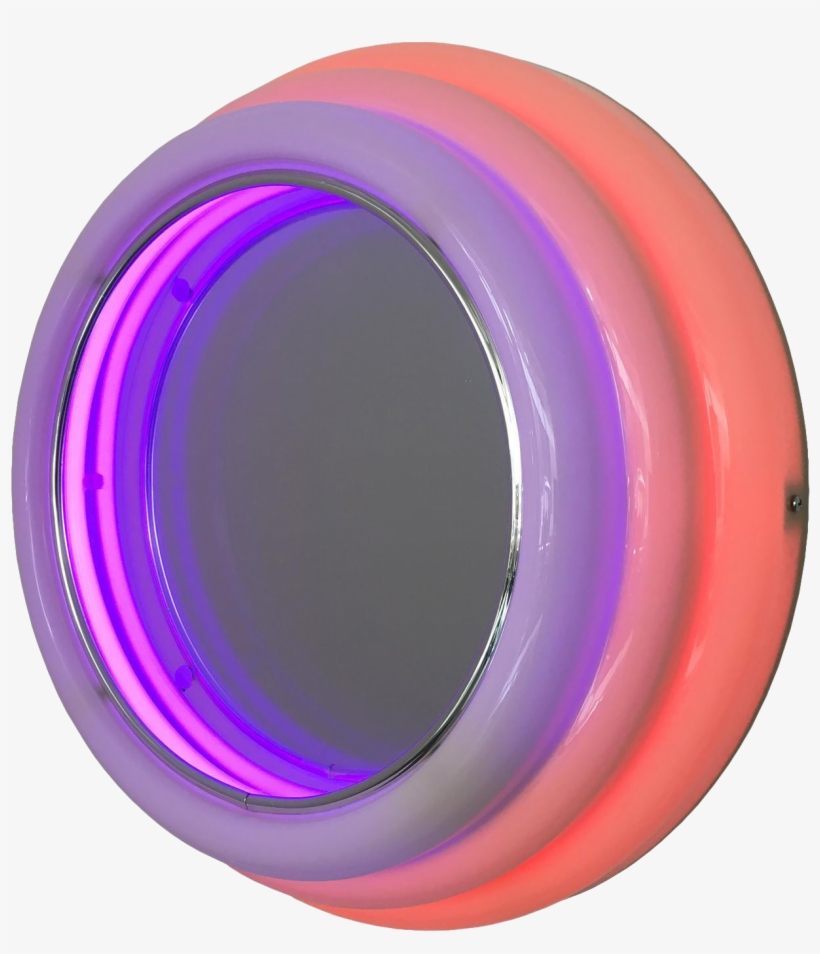 Circle Neon Light Png - Mirror, transparent png