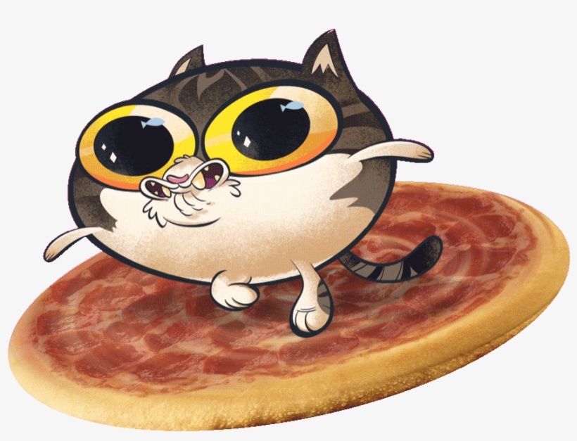 Pizza Gif - Dj Pizza Cat Gif, transparent png