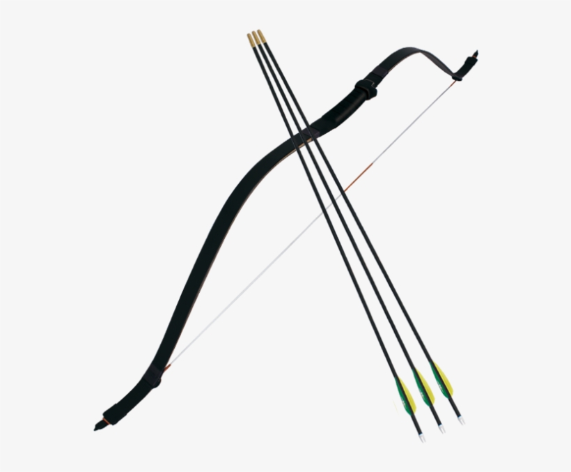 Black Shadow Matt And 3 Arrows Set - Longbow, transparent png