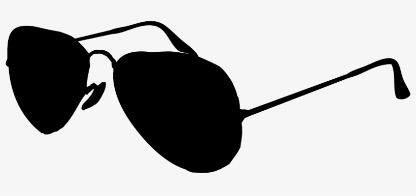 Black And White Sunglasses Clip Art - Sunglasses Black And White Drawing, transparent png