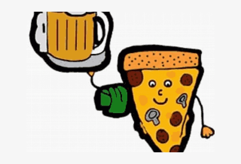Pizza Clipart Beer - Pizza And Beer, transparent png