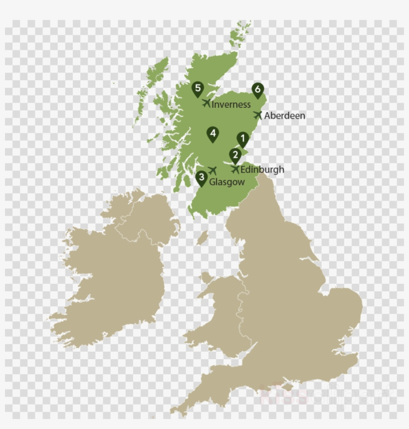 British Isles Silhouette Clipart United Kingdom British - Uk And Ireland, transparent png
