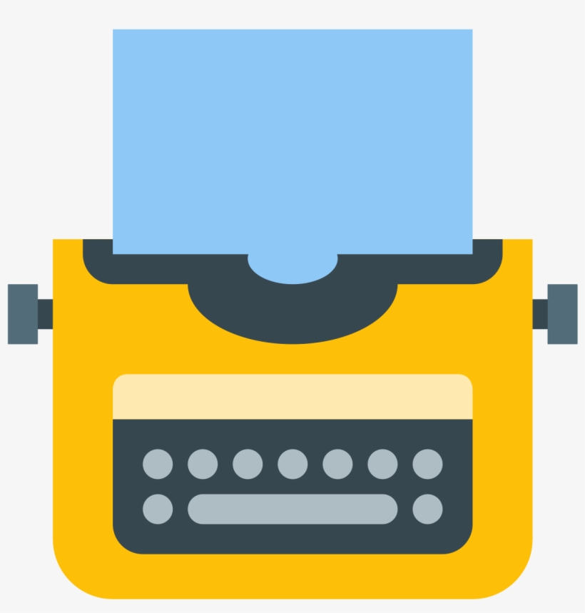 Typewriter With Paper Icon - Maquina De Escribir Icono Png, transparent png