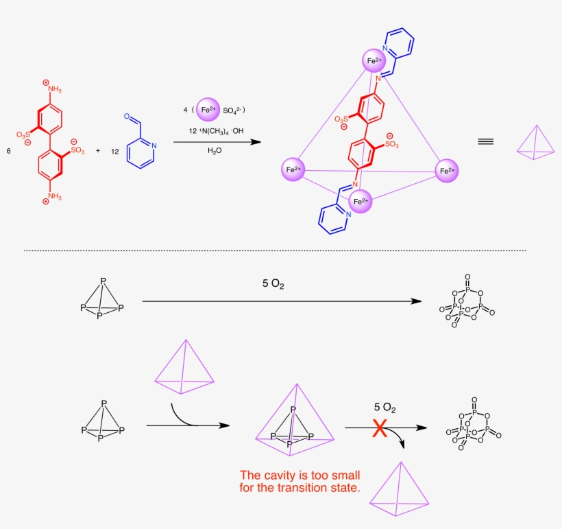 Nitschke Iron Cage Protect White Phosphorous - Supramolecular Catalysis, transparent png