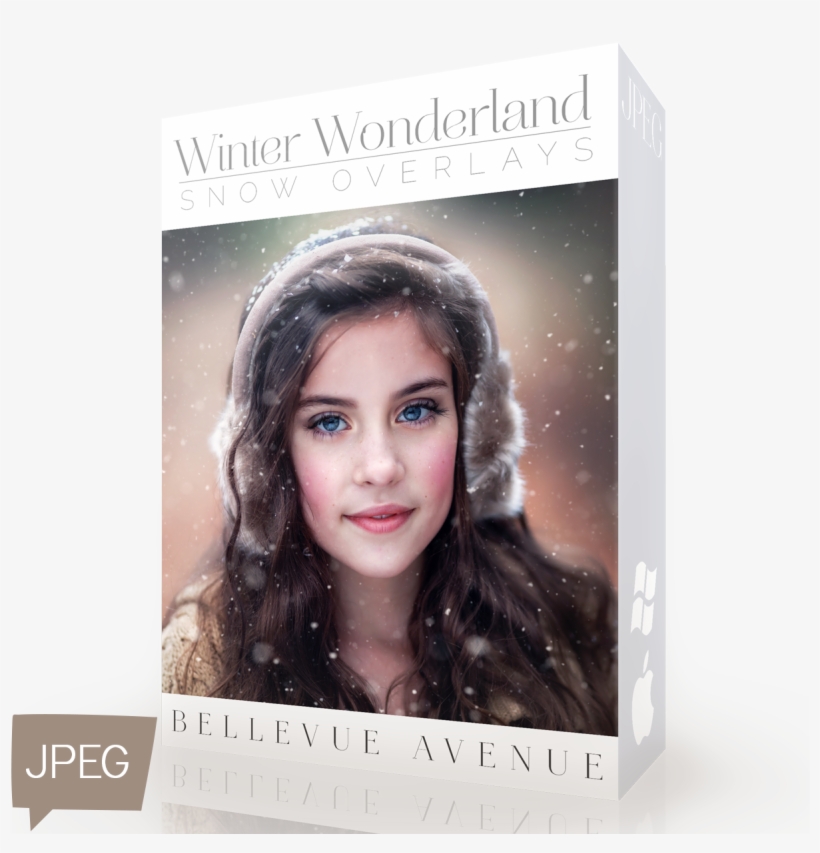 Winter Wonderland Snow Overlays, transparent png