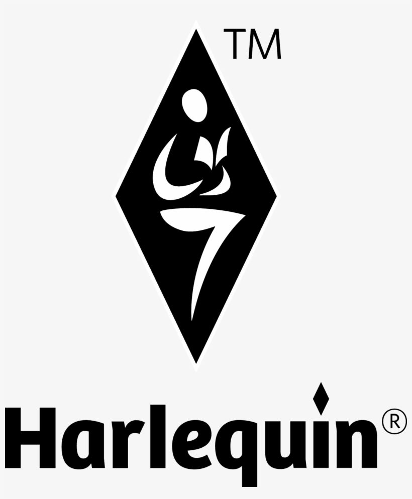 Black & White Harlequin Vertical Logo - Harlequin Books, transparent png