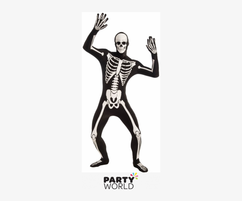 Male Skeleton Bodysuit Costume, transparent png