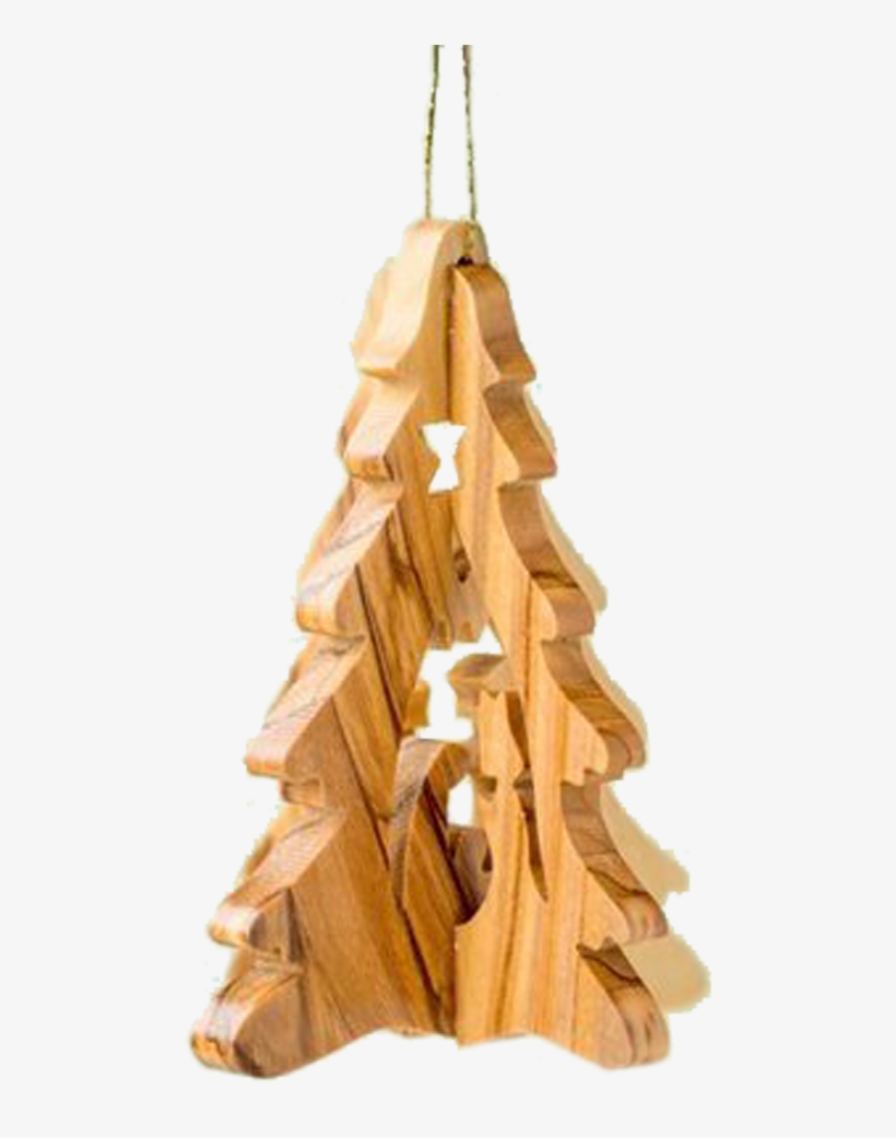 3-d Christmas Tree Nativity Ornament - Christmas Ornaments Made From A Lathe, transparent png
