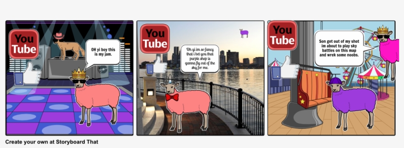 Mlg Pink Sheep - Cartoon, transparent png