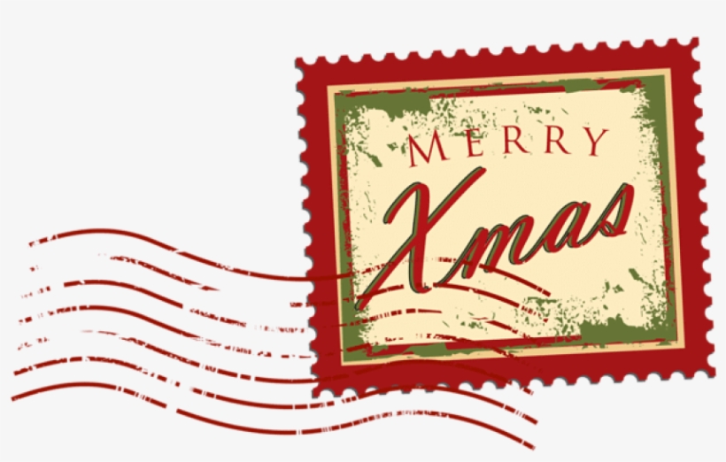 Free Png Christmas Stamp Png Images Transparent - Christmas Postage Stamp Png, transparent png