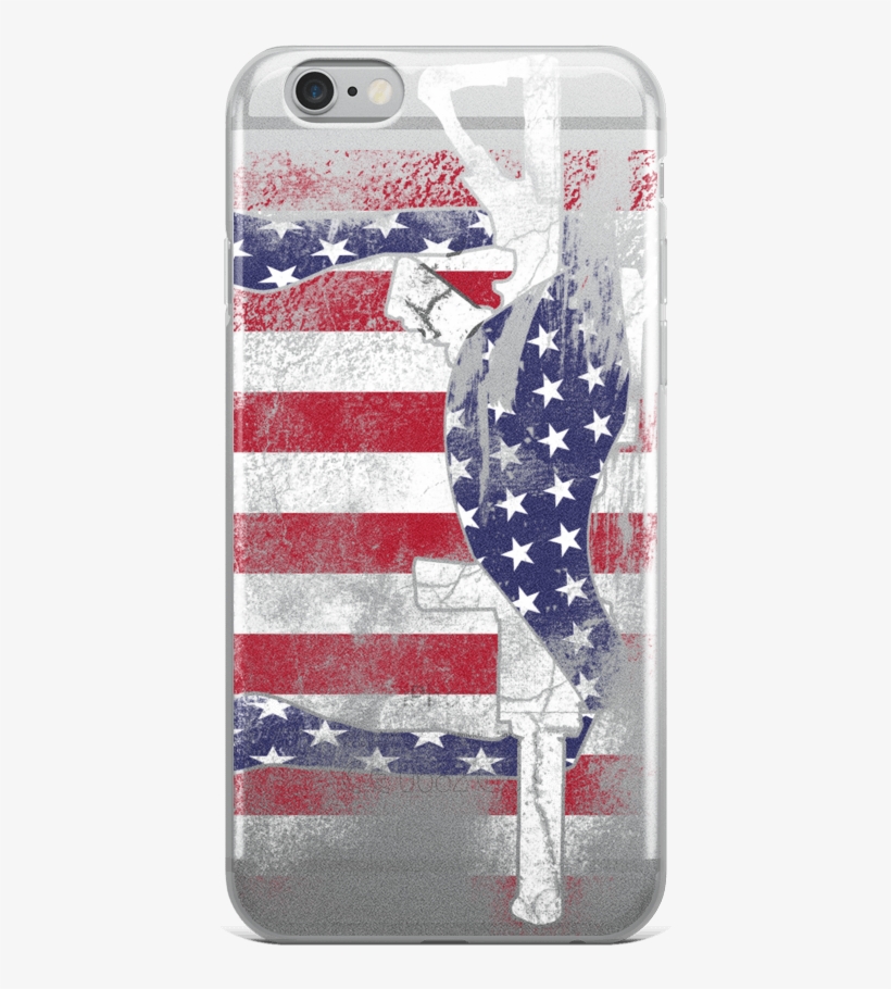 Iphone Case With American Flag And Rifle Arms Evolve - Mobile Phone Case, transparent png