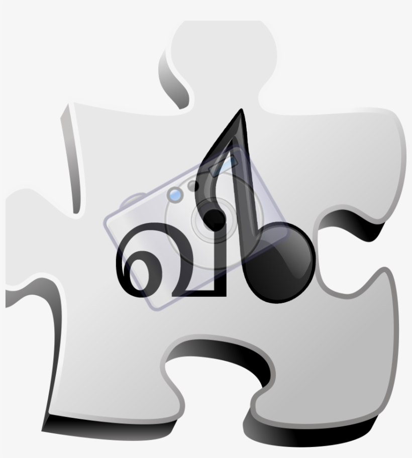Music Icon - 3d Puzzle Piece Png, transparent png